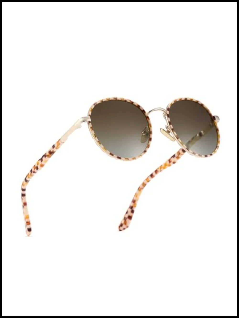 Retro Round Polarized Sunglasses UV400 Protection Vintage Shades Lightweight